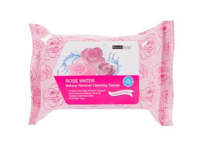 Beauty Treats Makeup Remover Cleansing Tissue Rose Water 30 tissues