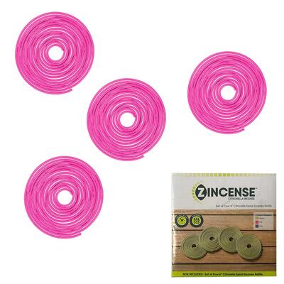 Zincense Citronella Spiral Refill Pink 4pc 6