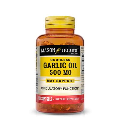 Mason Garlic Oil 500mg Odorless Softgels 100's