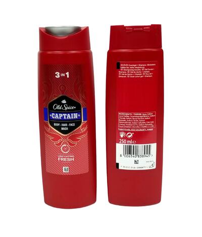 Old Spice Body Wash Captain 3-In-1 250ml