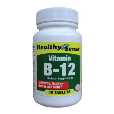 Healthy Sense Vitamin B-12 Dietary Supplement 30 count