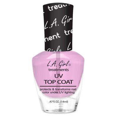 L.A. Girl Nail Treatments UV Top Coat Clear 0.47oz