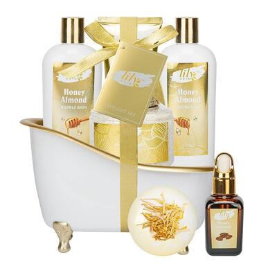 Lily Roy Honey Almond Bath Gift Set