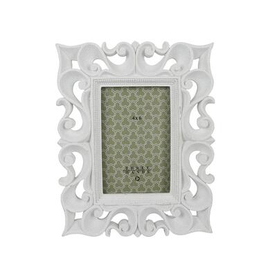 Three Hands Table Top Picture Frame White Resin