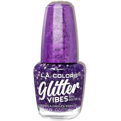 L.A. Colors Purple Razzi Glitter Vibes Nail Polish 13ml