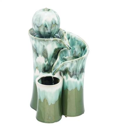 Evergreen Ceramic Waterfall Fountain Plug 1 count