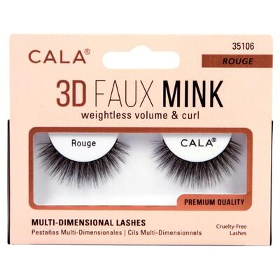 Cala 3D Faux Mink Lashes Rouge