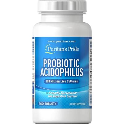 Puritan's Pride Probiotic Acidophilus Tablets 100's