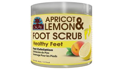 Okay Foot Scrub Apricot & Lemon 6oz