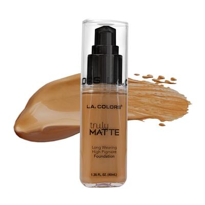 L.A Colors Truly Matte Foundation Warm Caramel 40ml