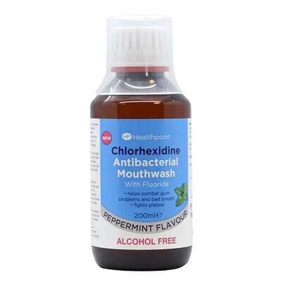Healthpoint Chlorhexidine Antibacterial Mouthwash Peppermint 200ml