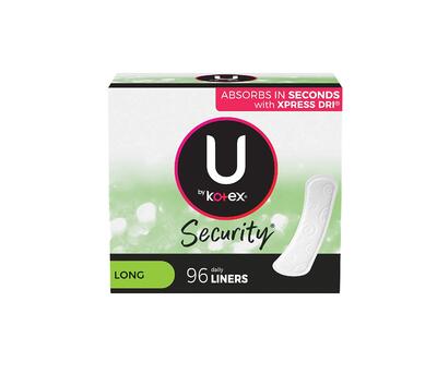 U by Kotex Security Lightdays Pantiliners Unscented 96 count