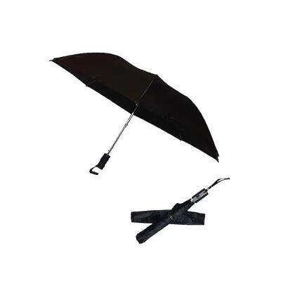 Clicks Automatic Folding Umbrella Black 1 count