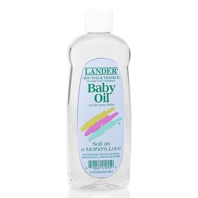 Lander Baby Oil With Aloe Vera & Vitamin E 14 fl oz