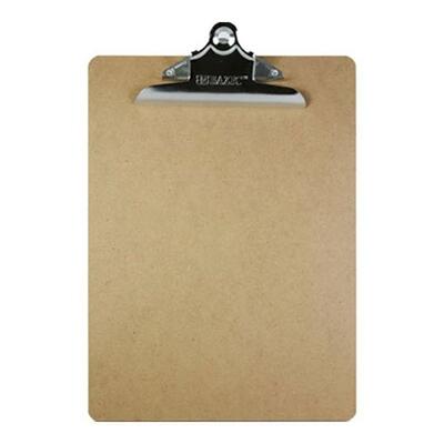 Bazic Hardboard Clipboard Standard Size w/ Sturdy Spring Clip