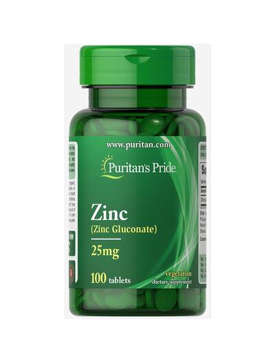 Puritan's Pride Zinc 25mg 100 Tabs