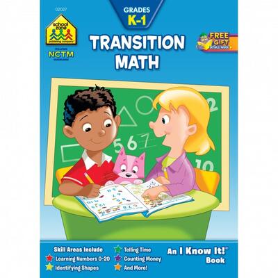 School Zone Transition Math K To Grade 1