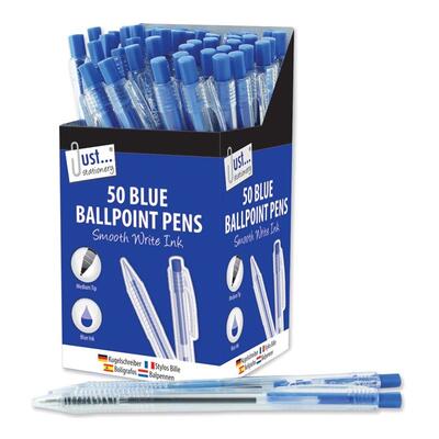 Smooth Write Retract Pen Blue 1ct