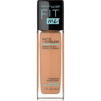 Maybelline New York Fit Me Matte & Poreless Foundation Warm Honey 1 fl oz