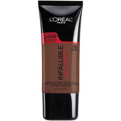 L'Oreal  Infallible Pro-Matte Blendable Foundation Oil Free Rich Ebony 1 fl oz