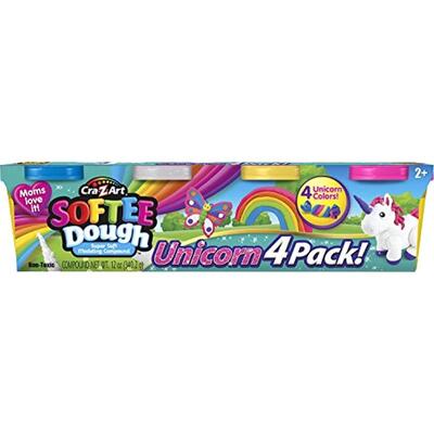 Cra-Z-Art Softee Dough Unicorn 4pk