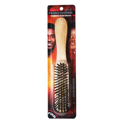 Salon Style Professional Narrow Boar Brush Firm