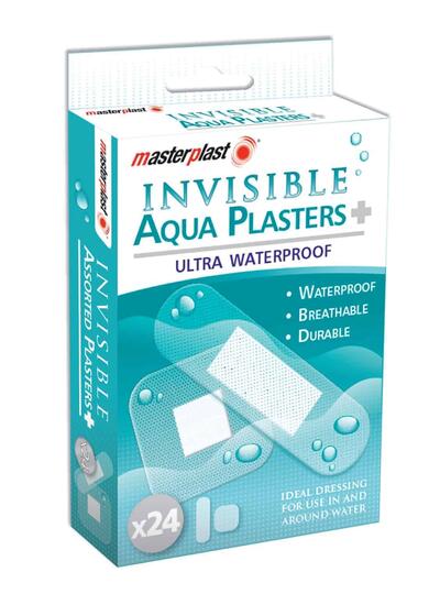 Masterplast Invisible Aqua Plasters Ultra Waterproof 24 count