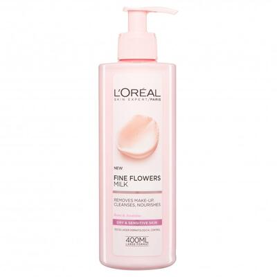 Loreal Fine Flowers Cleansing Milk Dry 400ml