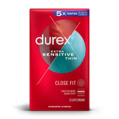 Durex Condoms Extra Sensitive Close Fit 10pk