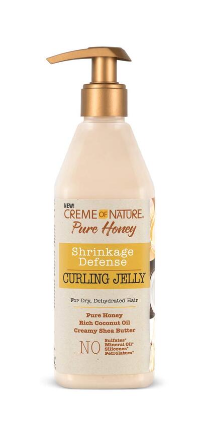 Creme Of Nature Pure Honey Shrinkage Defense Curling Jelly 12oz