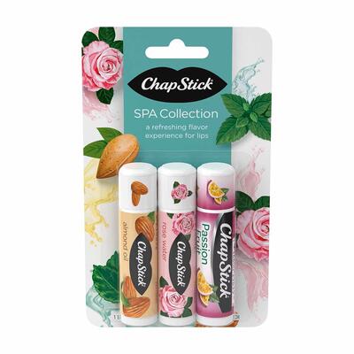 Chapstick Rose Mint Almond Spa .45oz 3ct