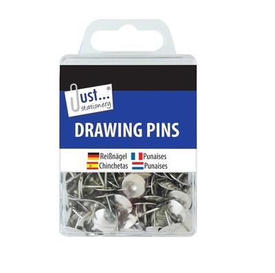 Just Stationery Drawing Pins Assorted 120 ct