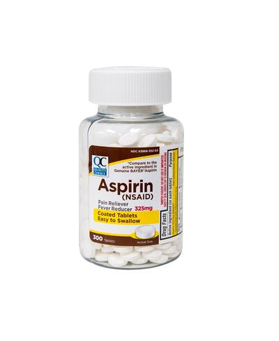 QC Aspirin Coated Tablets 325mg 300ct