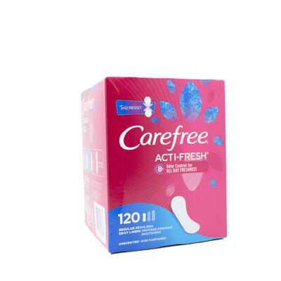 Carefree Acti Fresh Panty Liners Soft and Flexible Feminine Care 120ct