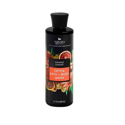 Nature's Beauty Detox Bath + Body Wash Orange Ginger 12.1oz