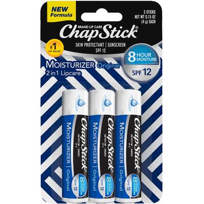 Chapstick Original Moisturizer Spf15 3pk