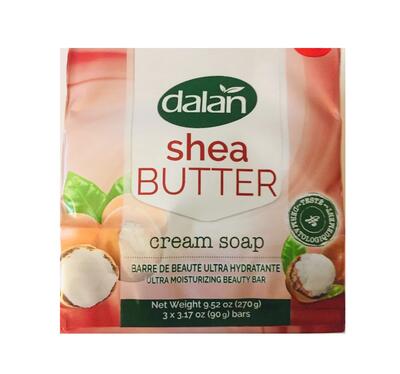 Dalan Cream Soap Liquid Shea Butter 90g 3 pack