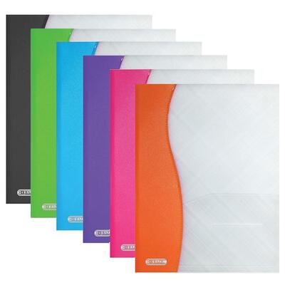 Bazic Bazic 2 Tone 2-Pockets Poly Portfolio 1 ct