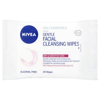 Nivea Gentle Facial Cleansing Wipes 25 count