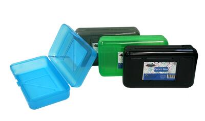 Creative Color Plastic Storage Pencil Box Assorted 1 count