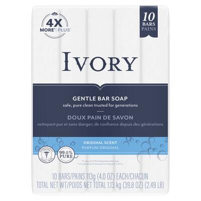 Ivory Gentle Bar Soap 10ct