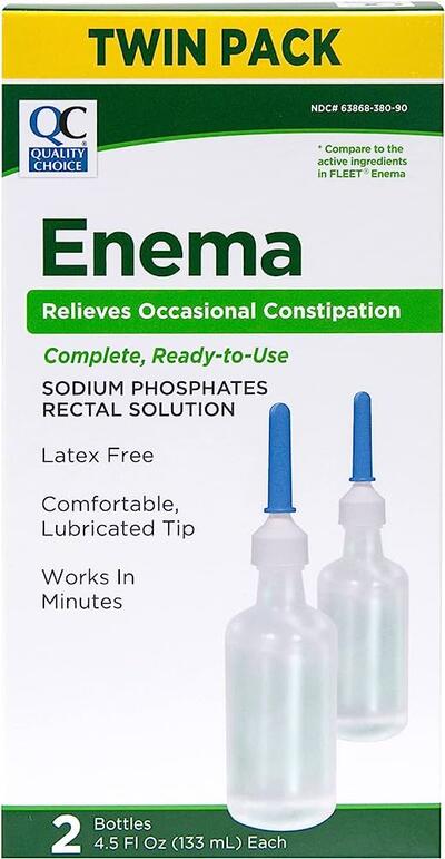 Quality Choice Enema Twin Pack 4.5oz