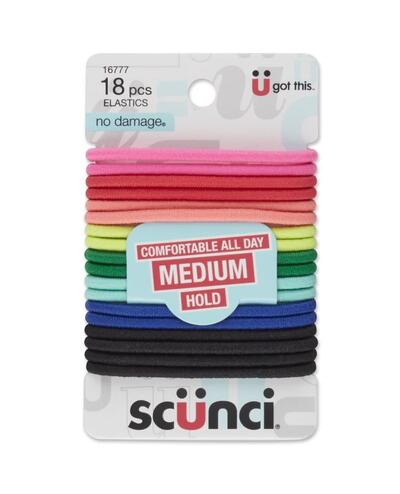 Conair Scunci Hair Elastic Multicolor 18 pieces