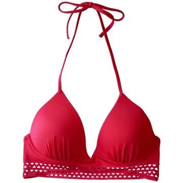 Women Bathing Suit Top Red Assorted Sizes