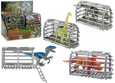 Caged Rescue Team Dinosaurs Assorted