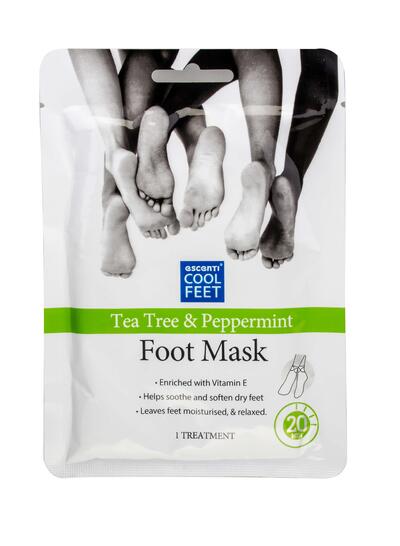 Escenti Cool Feet Foot Mask Tea Tree & Peppermint 1 pack