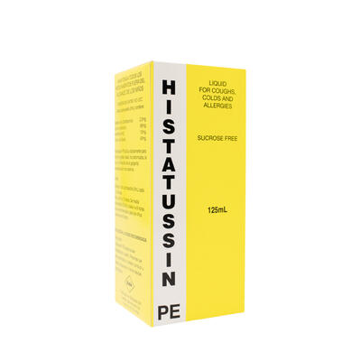 Histatussin PE Syrup Cough Suppressant 125ml