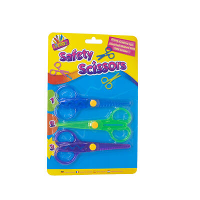 Artbox Novelty Cut Safety Scissors 3 ct