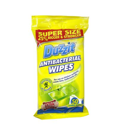 Duzzit Antibacterial Wipes 50 count