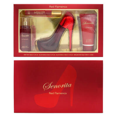 Senorita Red Flamenco Pour Femme Gift Set 4PCS